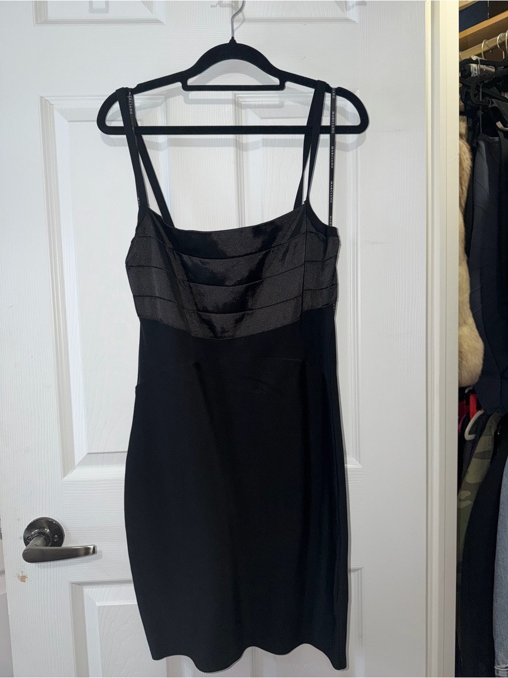 Guess by Marciano Black Strappy Cocktail Dress